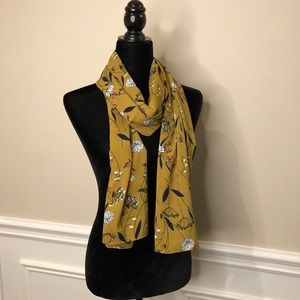 Brand New Mustard Chiffon Hijab/Scarf Flower…
